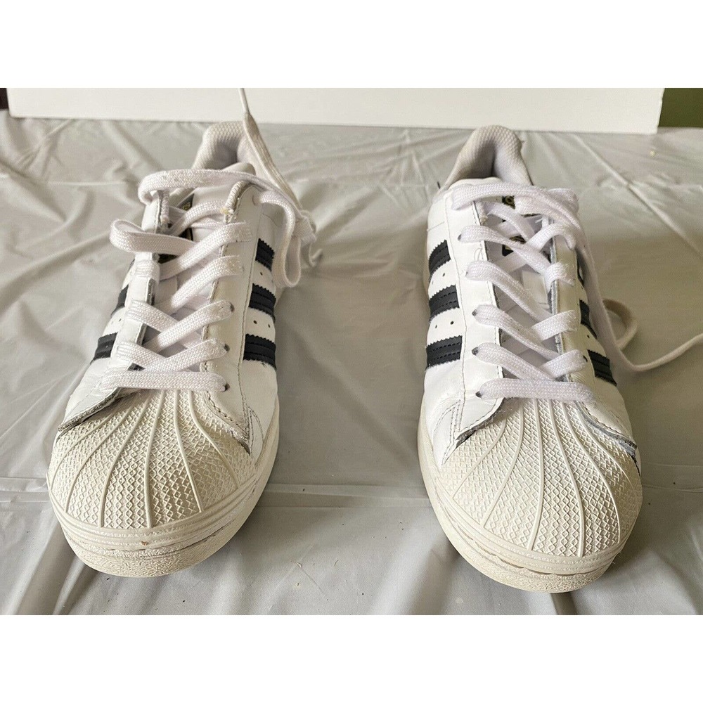 Adidas Women White Leather Tennis Shoes Size 6.5